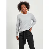 Vila Light gray sweater Ril - Women