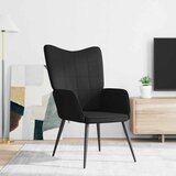  Stolica za opuštanje crna od tkanine | shoptok.hr
