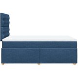 vidaXL Box spring postelja z vzmetnico modra 120x190 cm blago, (21305419) | Shoptok.si
