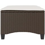  Vrtni tabure s jastucima 2 kom smeđi 55x55x36 cm poliratan | Eponuda.ba