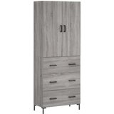 vidaXL Visoka komoda siva sonome 69 5x34x180 cm od konstruiranog drva | shoptok.hr
