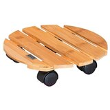 Wagner System Voziček za rastline Bamboo P29 (Do x Š x V: 29 x 29 x 7 cm, Bambus, Maksimalna obremenitev: 100 kg) | Shoptok.si