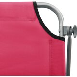  Ležaljka za sunčanje s krovom čelična ružičasta | shoptok.hr
