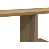  Zidna TV polica boja hrasta 125 x 18 x 23 cm konstruirano drvo | shoptok.hr