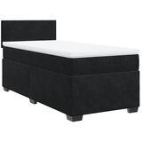 Maison Chic Box spring postelja - Vzmetna postelja z vzmetnico črn 90x190 cm žamet SL10462, (21885893) Cene