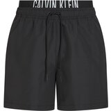 Calvin Klein Swimwear Kratke kopalne hlače črna / bela | Shoptok.si