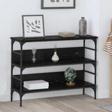 vidaXL Konzolna stolica Crni hrast 100 x 32 x 75 cm Konstruirano drvo Cijene