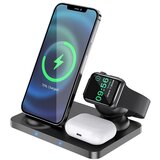 Hoco bežični punjač 3in1 CW33 crni | ePonuda.com