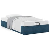  Okvir za krevet bez madraca tamnoplavi 90x200 cm baršunasti | shoptok.hr