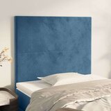  Posteljno vzglavje 2 kosa temno modro 80x5x78/88 cm žamet Cene