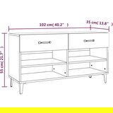 Ormarić za cipele bijela 102x35x55 cm od konstruiranog drva | shoptok.hr