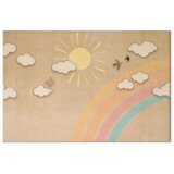  Slika - Holiday Sky - Sunny Day with a Rainbow and Flying Birds 120x80 Na talijanskom platnu | shoptok.hr