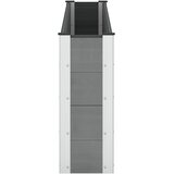 Povišena gredica - Vrtna gredica 2 kom. Crna 200 x 30 x 72 cm - 200 x 30 x 72 cm Siva | shoptok.hr