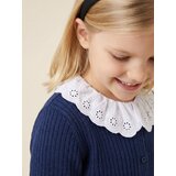 Sinsay Pamučna bluza s kratkim rukavima i ukrasnim ovratnikom | shoptok.hr
