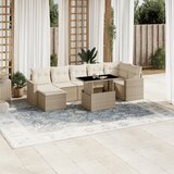 Maison Chic Seti vrtnega pohištva - Vrtna garnitura - Vrtni pohištvo set 8-delna z blazinami bež poli ratan, (21800902) | Shoptok.si