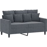  The Living Store Dvosed temno siv 120 cm žamet - Dvosed, (21447891) | Shoptok.si