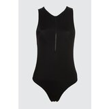 Trendyol Surf Themed Swimsuit with Black Zipper Cene