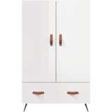  Visoka komoda sjajna bijela 69,5x31x115 cm konstruirano drvo | Eponuda.com