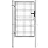 vidaXL vrtna vrata od pocinčanog čelika 105 x 175 cm srebrna | shoptok.hr