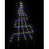  LED Božićno drvce s zemljanim klinovima Šareni 182 cm Metal | shoptok.hr