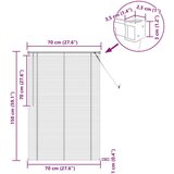  Venecijanska roleta Podesiva Srebrno Siva 150 x 70 cm PVC - Srebrno siva 70 x 150 cm | shoptok.hr