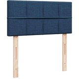 vidaXL Otomanski posteljni okvir z vzmetnico moder 90x190 cm blago, (21612014) | Shoptok.si