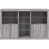  Komoda s LED svjetlima boja sivog hrasta 162x37x100 cm | shoptok.hr