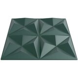  Zidne panele 24 pcs Origami zelena 50 x 50 cm XPS pjena | shoptok.hr