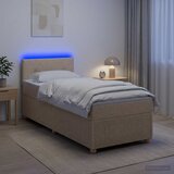  Boxspring krevet s madracem Krem 90 x 200 cm Tkanina | shoptok.hr