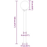  Stupić za zidne svjetiljke 3 kom 120 cm crne IP44 | shoptok.hr