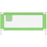 vidaXL Sigurnosna ograda za dječji krevet zelena 190 x 25 cm tkanina | shoptok.hr