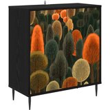  Kreveta ZAANDAM Crni hrast 69 x 33 x 76 cm Konstruirano drvo | shoptok.hr