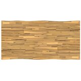  Stol za blagovanje s prirodnim rubom 160 x 70 x 75 cm Bijela - Bijela i crna 160 x 70 x 75 cm Živi rub | shoptok.hr