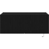 TV omara s LED osvetlitvijo črno hrast 80x35x31 cm | Shoptok.si