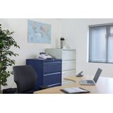 BISLEY Predalnik za obešalne mape LIGHT, 2 vrsti, 3 predali, DIN A4, svetlo siva | Shoptok.si