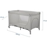 Kikka Boo Medley prenosivi krevetac Grey 1 Nivo | ePonuda.com