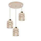 Luster na sajli ELEN 3x E27/35W/230V, prečnik 29 cm, bež/zlatna | Eponuda.com