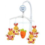 Baby Mix vrtuljak Pink Rabbits | shoptok.hr