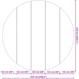 vidaXL Okrogli pokrov za bazen Črn Plastika Ø 610 cm Pokrov za bazen | Shoptok.si