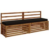  Jastučići za klupe - 2 dijela SOEST 2 kom. 100% poliester Crna | shoptok.hr