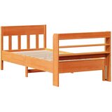  Okvir kreveta bez madraca voštano smeđi 100x200 cm od borovine | shoptok.hr