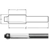 Makita glodalo za poravnanje s ležajem 12,7 mm, radna duljina 13 mm, drška 8 mm D-47737 | shoptok.hr