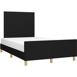  Okvir kreveta bez madraca crni 120x190 cm od tkanine | shoptok.hr