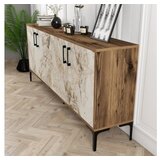 Hanah home komoda kiev walnut white marble | ePonuda.com
