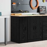  Garažni ormar za odlaganje crni 30x51x85 cm masivne borovine | Eponuda.ba