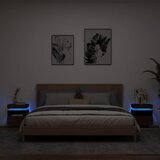 vidaXL Noćni ormarići s LED svjetlima 2 kom boja hrasta 40x39x48,5 cm | shoptok.hr