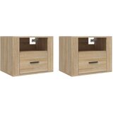  Zidni noćni ormarići 2 kom boja hrasta sonome 50x36x40 cm | shoptok.hr