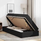  Krevet s madracem i skladištem s madracem 2 pcs Crna Koža | shoptok.hr
