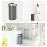 Brabantia Koš za smeti 60 L, bronasto siv | Shoptok.si