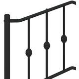 Metalni okvir kreveta s uzglavljem i podnožjem crni 80 x 200 cm | shoptok.hr